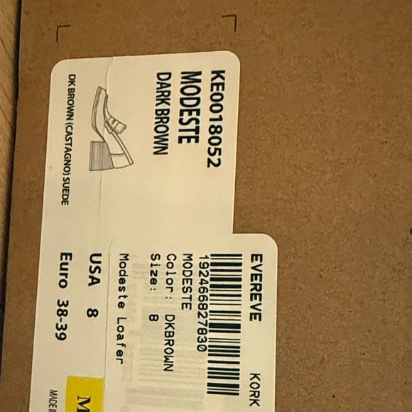 Kork-Ease Dark Brown Suede Block Heel Loafers - Picture 7 of 7